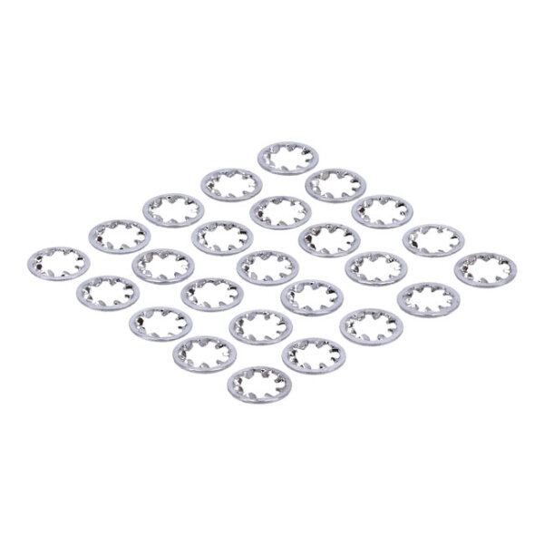 Chrome ext. lockwasher, 1/2 inch - 25 pack | Lieferumfang: Nur ein Teil des abgebildeten Artikels.