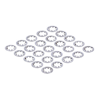Chrome ext. lockwasher, 1/2 inch - 25 pack | Lieferumfang: Nur ein Teil des abgebildeten Artikels.