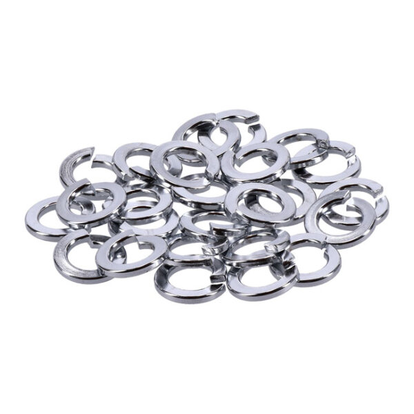 Chrome lock washers M4 - 25 pack | Lieferumfang: Nur ein Teil des abgebildeten Artikels.