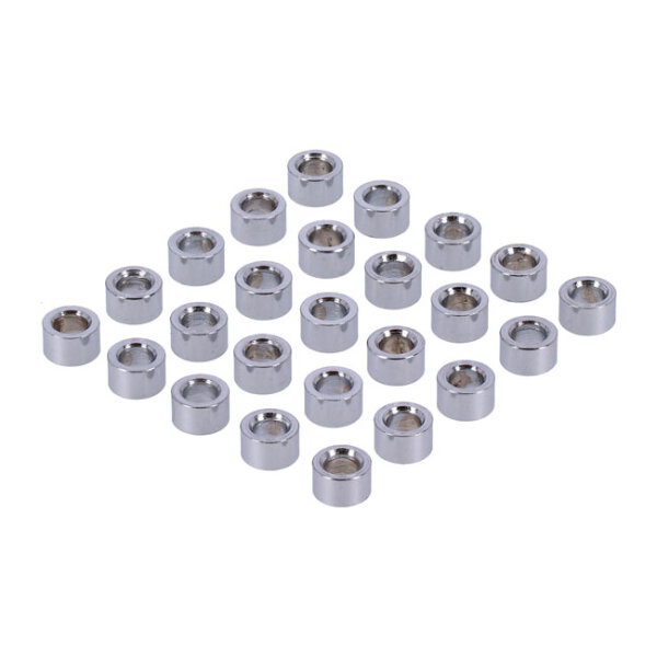 Chrome spacers - 25 pack | Lieferumfang: Nur ein Teil des abgebildeten Artikels.