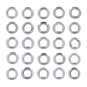Chrome spacers - 25 pack | Lieferumfang: Nur ein Teil des abgebildeten Artikels.