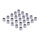 Chrome spacers - 25 pack | Lieferumfang: Nur ein Teil des abgebildeten Artikels.
