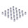 Chrome spacers - 25 pack | Lieferumfang: Nur ein Teil des abgebildeten Artikels.