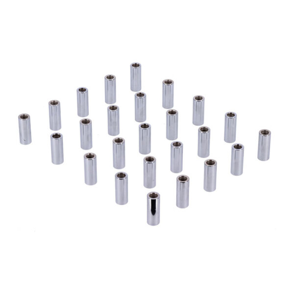 Chrome spacers - 25 pack | Lieferumfang: Nur ein Teil des abgebildeten Artikels.