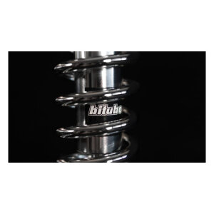 ** Bitubo, WME dual shock absorber set. Chrome. 291mm