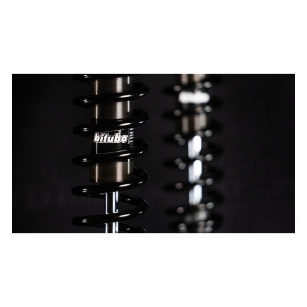 ** Bitubo, WME dual shock absorber set. Black. 321mm