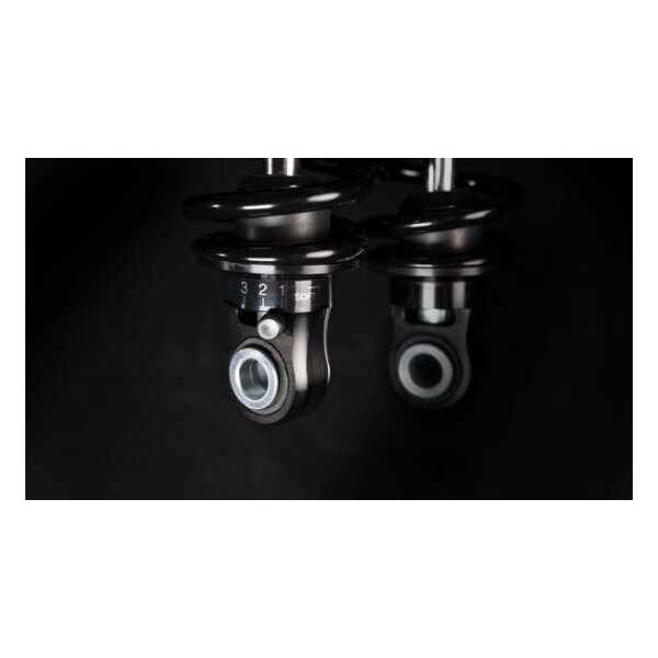 ** Bitubo, WME dual shock absorber set. Black. 321mm