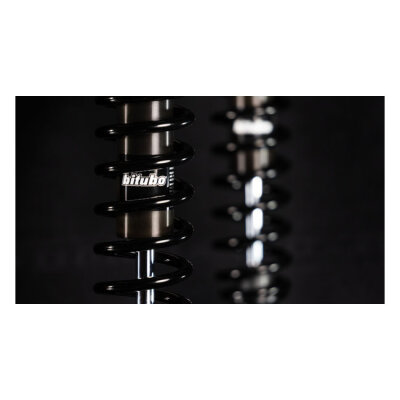 ** Bitubo, WME dual shock absorber set. Black. 321mm
