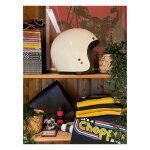 13 1/2 Skull bucket helmet vintage white Size 2XL