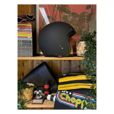 13 1/2 Skull bucket helmet matt black Size 2XL