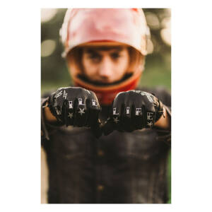 By City Second Skin gloves tattoo black Size S