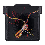 DMP, 3-1 license plate frame. 3.0 Italy. Gloss Black