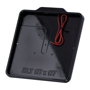 DMP, license plate frame with light 5.0 Italy. Gloss black