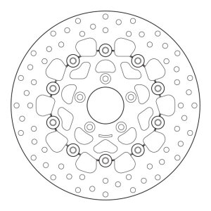 Brembo, stainless floating brake rotor. Front L/R