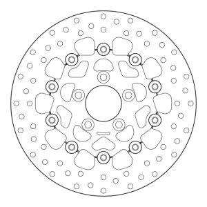 Brembo, stainless floating brake rotor. Rear