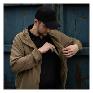 Army Surplus Baseball cap softshell wolf black Size L/XL