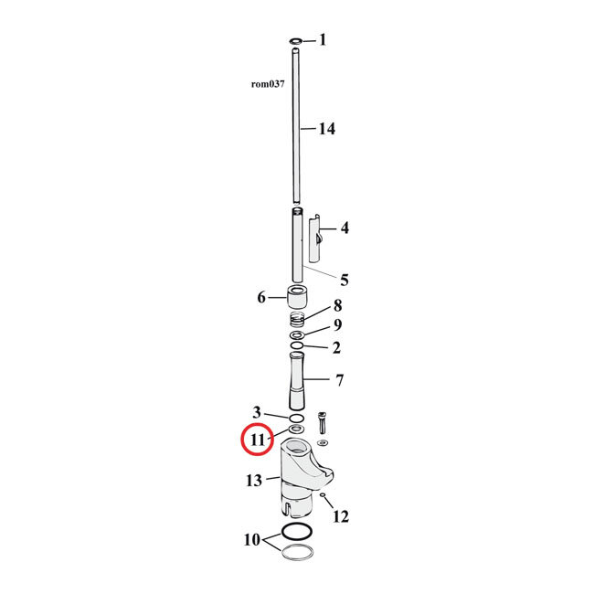 Washers, pushrod cover | Lieferumfang: Nur ein Teil des abgebildeten Artikels.