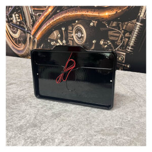 DMP, license plate frame with light 5.0 France. Gloss black