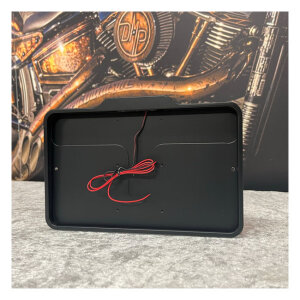 DMP, license plate frame with light 5.0 France. Matte black