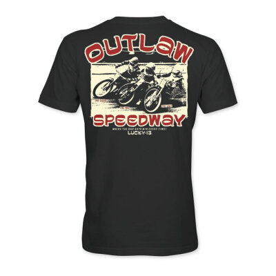 Lucky 13 Outlaw Speedway t-shirt black  Size L