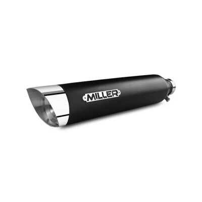 ** Miller, Omaha Euro 5 Slip-On mufflers. Matte Black