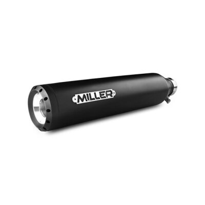 ** Miller, Omaha Euro 5 Slip-On mufflers. Matte Black