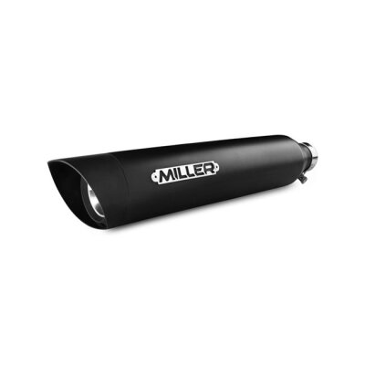 ** Miller, Omaha Euro 5 Slip-On mufflers. Matte Black