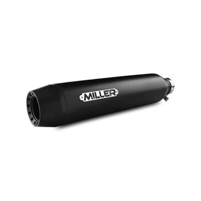 ** Miller, Omaha Euro 5 Slip-On mufflers. Matte Black