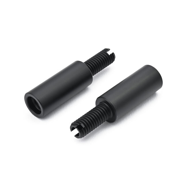Daytona, 8mm turn signal extension set. Black