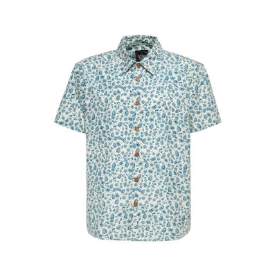 King Kerosin Vintage Sea Pattern t-shirt off white Size XL