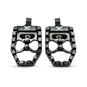 Burly, MX Evolution foot pegs. Black