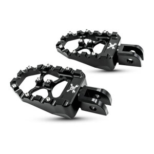 Burly, MX Evolution foot pegs. Black