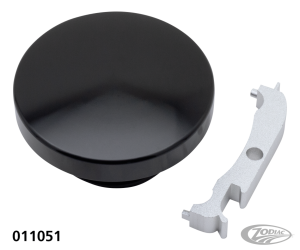 GZP black smooth screw in cap 82-e18