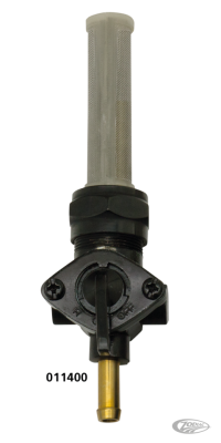 GZP Petcock long screen w/strght Black