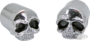 GZP Skull valve stem covers w/blk eyes p