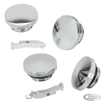 GZP Chr Pointed gascap & paint saver Set