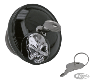 GZP Blk Skull locking gascap vetd 83-96 (DE)