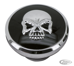 GZP Skull blck/chrome Gas cap set 84-96 (DE)