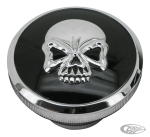 GZP Skull blck/chrome Gas cap set 84-96