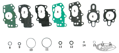 GZP 10pck O-ring oil pump body 77-90