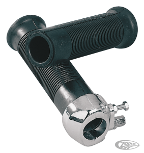 GZP Twist grip 1" Chrome with grip set