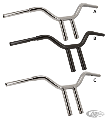 GZP Blk 14.5" rise Clubstyle Chubbybar T