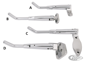 GZP Chrome adjustable jiffy Softail 88-9