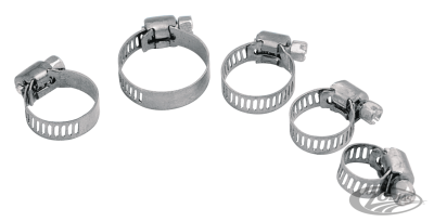 GZP 10pck Hose clamp 1/2" thru 7/8" stai