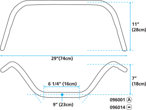 GZP Handlebar Harley low rise 1", 82u