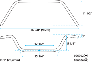 GZP Handlebar dresser style Harley 82up (DE)