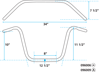 GZP Handlebar Custom street high Harley
