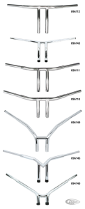 GZP Fat Bubba 1.25" chrome T-Bar 7.5" r (DE)
