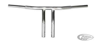 GZP Fat Bubba 1.25" chrome T-bar 10" ris