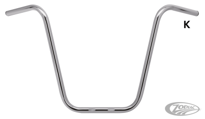 GZP Apehanger 18" rise with dimple (DE)
